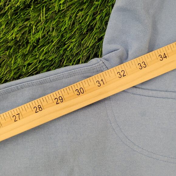 Champion C-Logo Hoodie Large 23x25 Powerblend Baggy Cropped - Picture 4 of 16